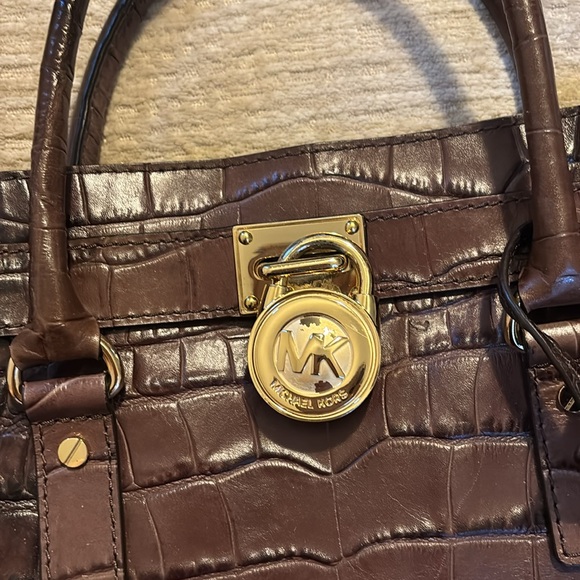MICHAEL Michael Kors Brown Hamilton Handbag - Picture 2 of 5